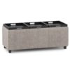 Avalon - Storage Ottoman - Distressed Gray Taupe - Image 3