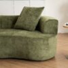 Modular Sectional Sofa With Chaise, Cloud Sectional Modern Sleeper Couch With Deep Seat, Sponge Compression Sofas - Green - Image 10