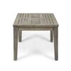 Dexterity - Outdoor Square Side Table With Wood Frame - Gray - Image 4