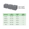 Interlocking Deck Tiles Plastic Waterproof Outdoor All Weather Anti-Slip Bathroom Shower Balcony Porch Strong Weight Capacity Upto 440 Lbs, Pebble Stone Pattern Pack Of 60 - Gray - Image 10