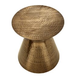 Drum Accent Side Table, Contemporary & Modern - Copper