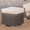 Santa Rosa - Outdoor Ottoman With Water Resistant Cushion - Multi Brown / Beige - Image 5