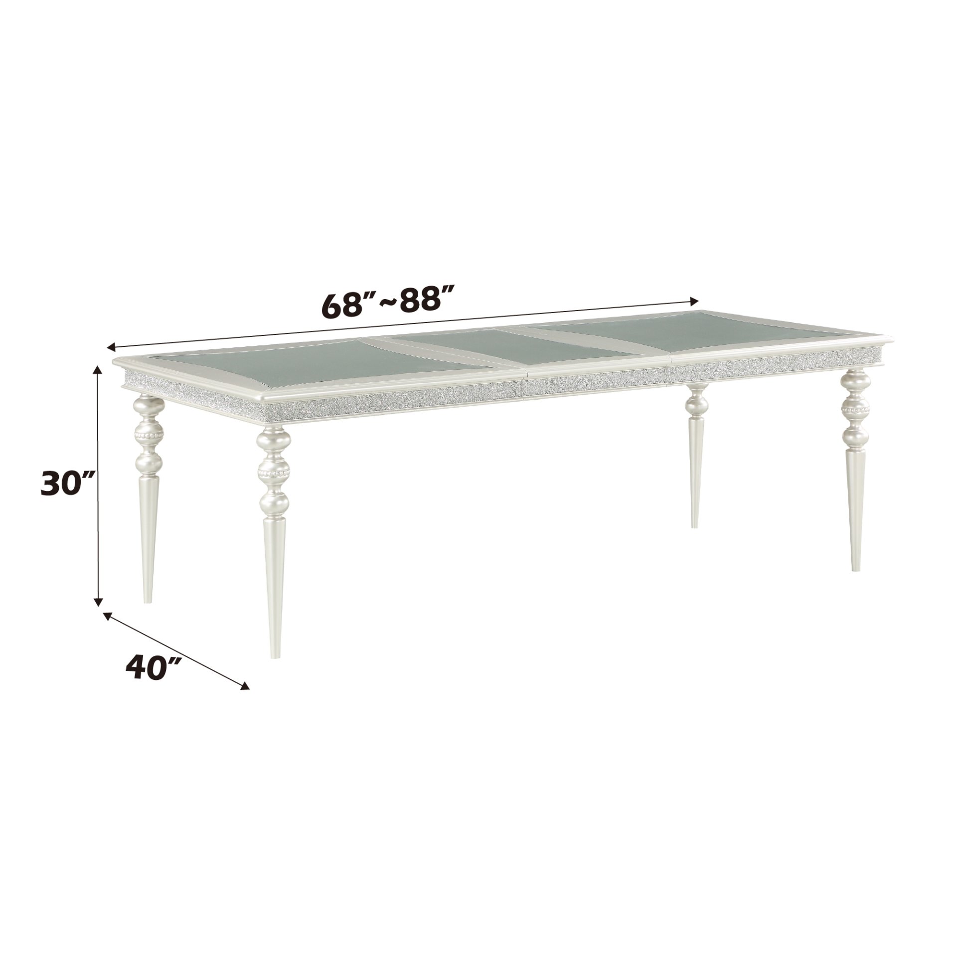 Maverick - Dining Table - Silver - Image 2