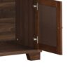 Farmhouse Style Monita Wine Cabinet With Storage Space - Walnut - Image 12