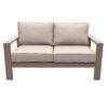 Loveseat, Wood Grained - Light Brown - Image 9