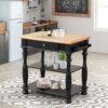 Kitchen Island - Black - Image 5
