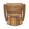 Outdoor Weather Resistant Acacia Wood Adirondack Dining Chairs Set (Set of 2) - Natural - Image 9