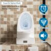 Elegant One Piece Toilet With Tornado Dual Flush, Siphonic S Trap 12", Soft Close Seat, Dual Flush, Ada Height, Glossy - Gloss White - Image 12