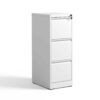 Steelcraft 3 Drawer Metal Vertical File Cabinet With Lock Steel For A4 Legal / Letter Size - Gunmetal Black - Image 4