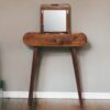 Mini Round Fold Vanity - Chestnut - Image 10