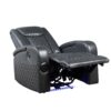 Alair - Leather Aire Power Motion Recliner With Bluetooth, Wireless Charger Cupholder - Dark Gray - Image 2