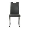 Modern Dining Chair (Set of 2), Upholstered With Cloth And Electroplated Metal Legs For Home Furniture - Charcoal Gray - Image 13