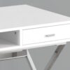 Computer Desk For Home Office, Laptop, Storage Drawers, Contemporary - White - Image 2