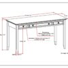 Amherst - Desk - Russet Brown - Image 2