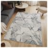 Geometrix - 5'3" X 7'3" Area Rug & Geometric, 3D Effect - Ivory / Gray - Image 2