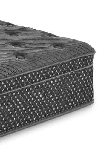 13" Full Quilted Eurotop Hybrid Mattress, Plush - Gray - Image 4