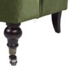 Alana Lawson - Three Cushion Tightback Sofa - Olive Green - Image 5