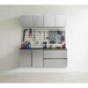 Nova - Series Garage Cabinet Set C, Melamine - Metallic Gray - Image 8