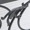 Darcie - Wrought Iron Fireplace Screen With Intricate Detailing - Black - Image 5