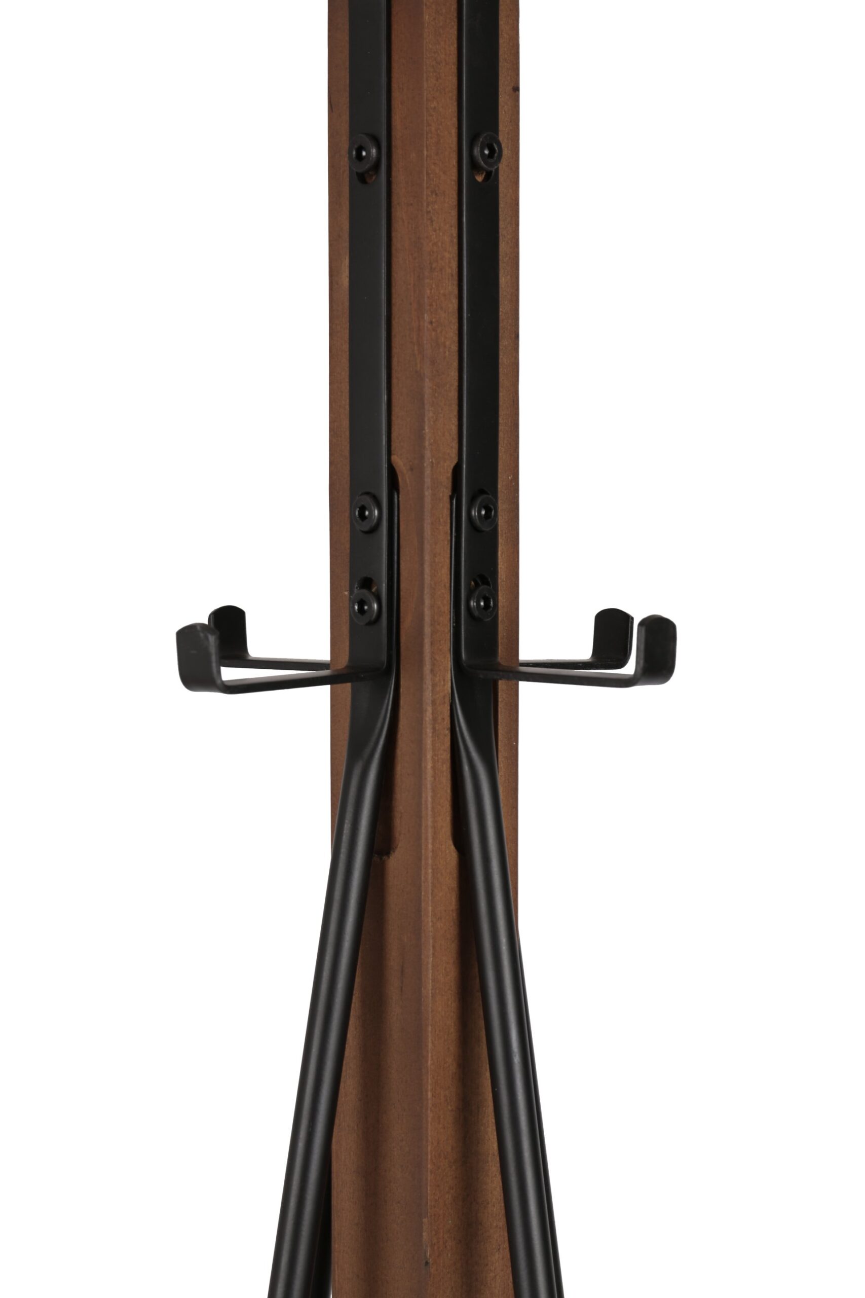 Reclaimed Wood And Metal Freestanding Coat Rack With Hooks Use In Bedroom, Living Room - Natural - Image 6