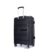 Hardshell Suitcase Double Spinner Wheels Pp Luggage Sets Lightweight Durable Suitcase With Tsa Lock, 3 Piece Set (20/24/28) - Black - Image 11