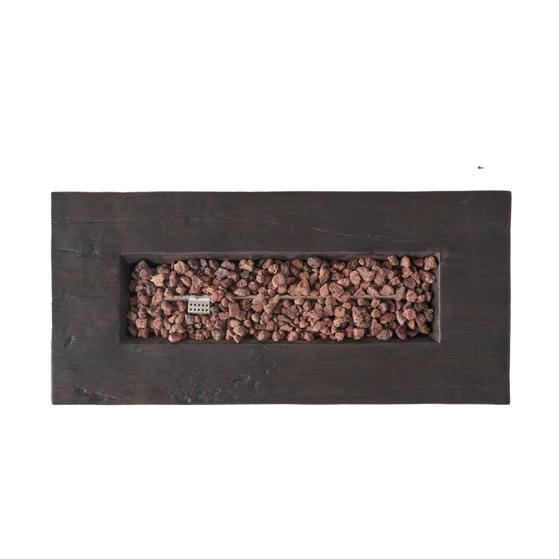 Custer - Rectangular Fire Pit 50, 000 Btu Magnesium Oxide - Brown - Image 13