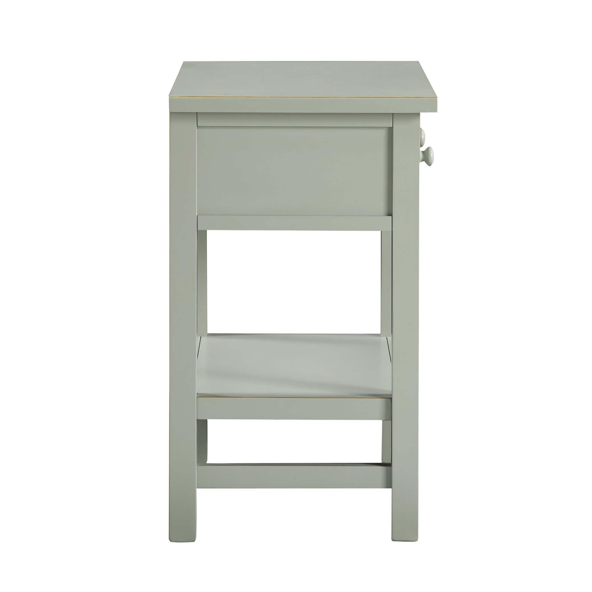 Finley - 1 Drawer Storage Nightstand - Antique Gray - Image 10
