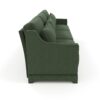 Elegant 3 Seater Sofa With Lumbar Pillow Ergonomic Chenille Upholstery Wooden Base - Green - Image 25