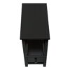 Accent End Table, 2 Tier, Storage Drawer, Versatile Use - Black - Image 5