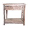 Rustic 2 Drawer Kitchen Island - Wood - Image 9