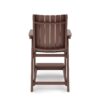 Modern Counter Chair Sleek HDPE Poly Lumber For Dining, Patio, And Garden Comfort - Brown - Image 4