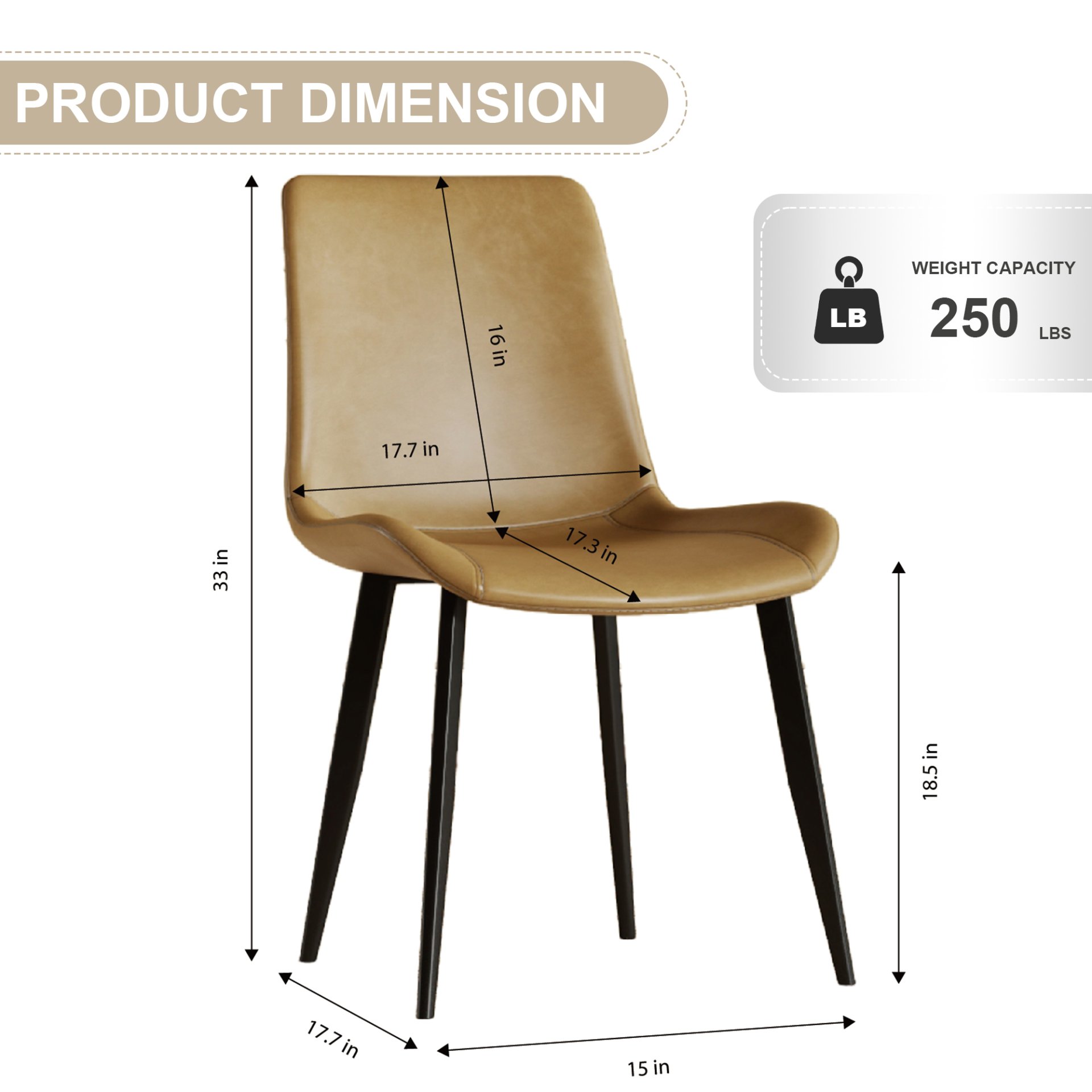 Dining Chair With Floral Seats And Carbon Steel Legs (Set of 4) - Brown - Image 9