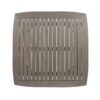 Modern Outdoor Square Acacia Wood Table With Straight Legs - Gray - Image 7