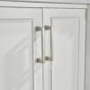 Freestanding Double Bathroom Vanity With Extra Black Handles - White - Image 13