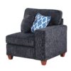 Gina - Sectional Sofa With Ottoman - Black - Image 3
