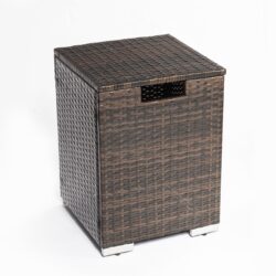Rattan Propane Tank Cover Gas Bottle Cover Outdoor Wicker Gas Cylinder Cover - Brown