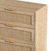 Rattan Storage Cabinet With 6 Drawers For Bedroom And Living Room - Natural - Image 8