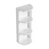 Bathroom Wall Mounted Storage Rack With Float Mounting Design, Durable Plywood - Glossy White - Image 9