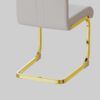 Dining Chairs (Set of 4), Side Dining Room Chairs With Golden Legs, Kitchen Chairs With Padded Seat High Back - White - Image 15