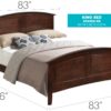 King Bed For Cozy Spaces Elegant - Cappuccino - Image 6