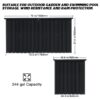 Metal Storage Box Store Large Out Door Use - Black - Image 6