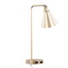 Pix - Contemporary Task Lamp Built In USB Port - Champagne Gold / White - Image 4