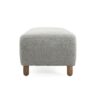Contemporary Ottoman With Foam Cushion And Durable Upholstery - Gray - Image 6