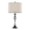 Ashland - Contemporary Table Lamp With Trim (Set of 2) - Polished Chrome / Cream - Image 2