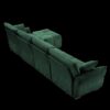 Modular 4 Seater Sofa With Ottoman, Configurable Frame In Premium, High Resilience Cushions - Green - Image 15