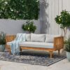 Claremont - 3 Seater Daybed With Water Resistant Cushions - Teak - Image 5
