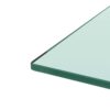 Rectangle Coffee Table, Modern Side Center Tables For Furniture - Clear / Black - Image 11