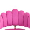 Velvet Home Office Desk Chair, Modern Cute Computer Chair, Wheels Swivel Height Adjustable Task Chair - Rose Red - Image 19