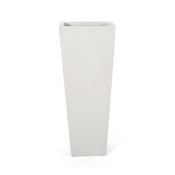 Cast Planter Magnesium Oxide - Matte White