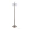Casper - Contemporary Floor Lamp - Nickel / Off White - Image 5